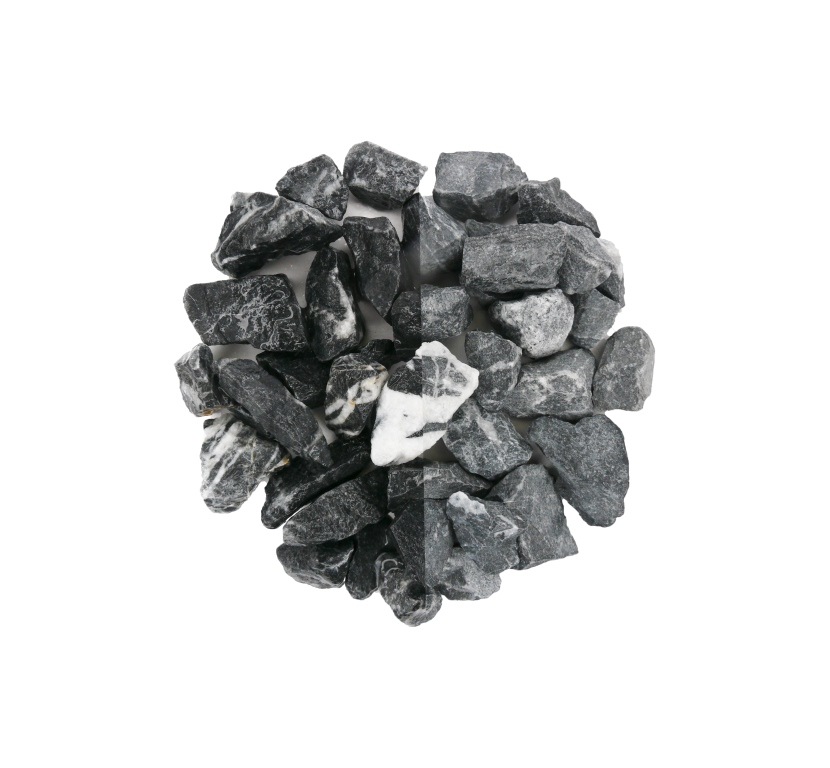 Черный мраморный щебень 16-31,5 мм (сухой-мокрый)
